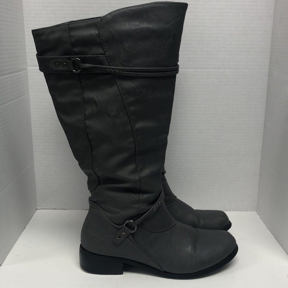 Journee Collection gray knee boots